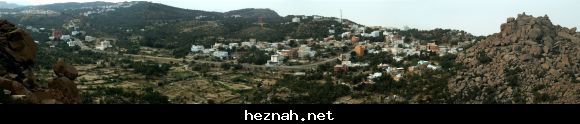 صورة بانورامية لقرية حزنة